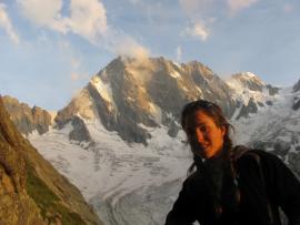 Traseul Contamine din Petites Jorasses{[]}Traseul Contamine din Petites Jorasses