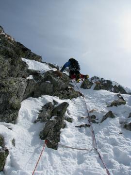 Peretele NV al vf. Vanatoarea lui Buteanu iarna{[]}Peretele NV al vf. Vanatoarea lui Buteanu iarna